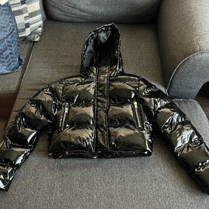 COPY - shiny puffer coat.